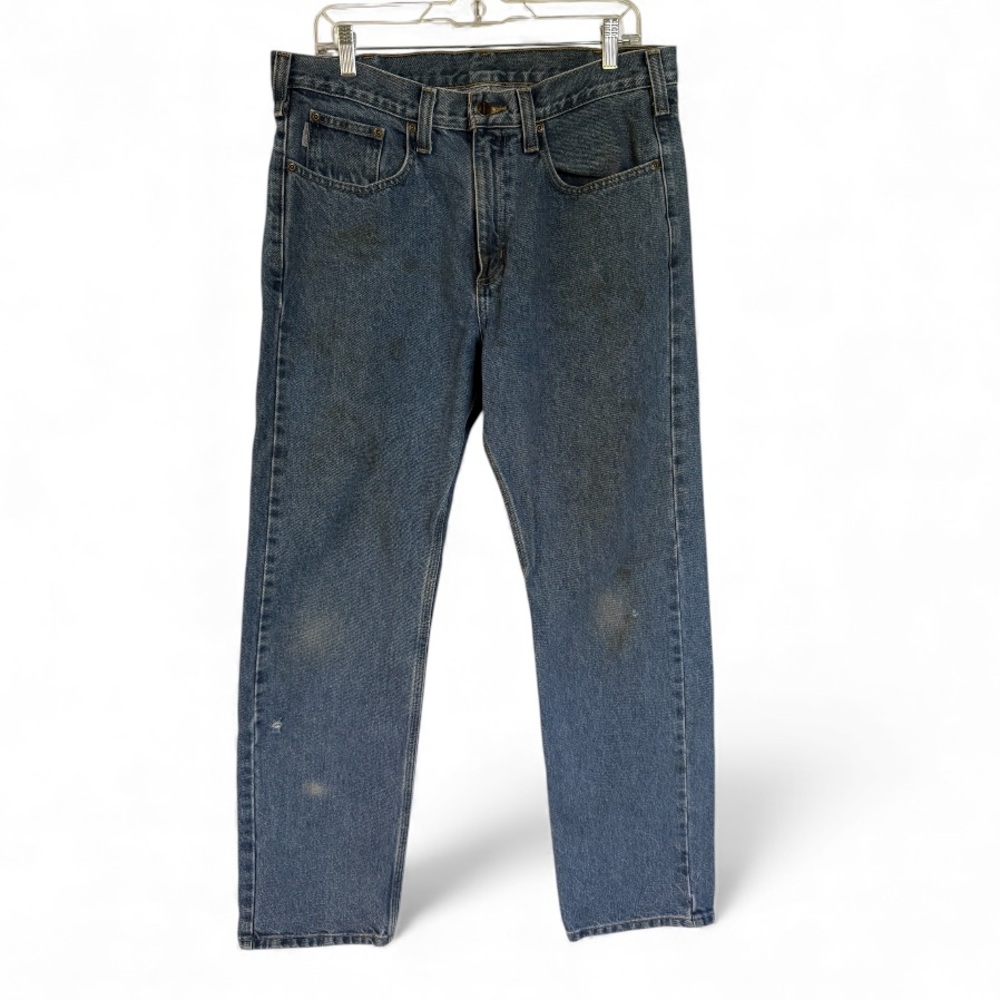 Carhartt B480 Vintage Work Jeans 34x32 Made in Mexico 100% Cotton Heavy Duty DPS